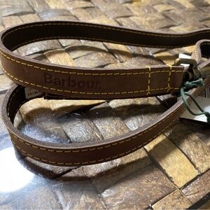Barbour Leather Dog Leash Brown Brand New With Tags